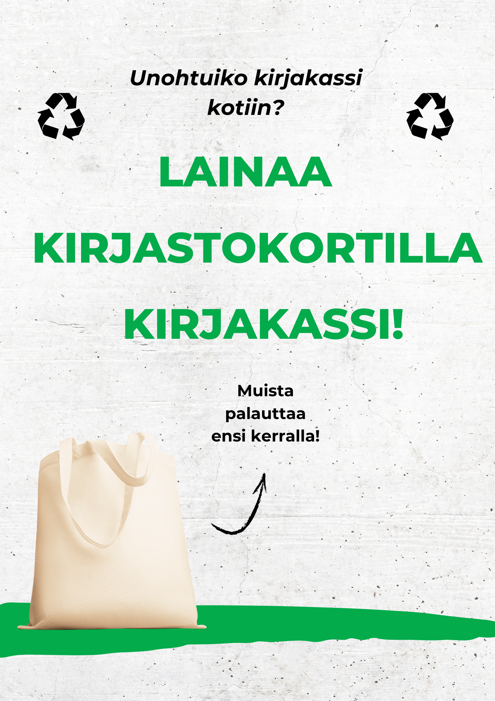 Kirjakassi MAINOS