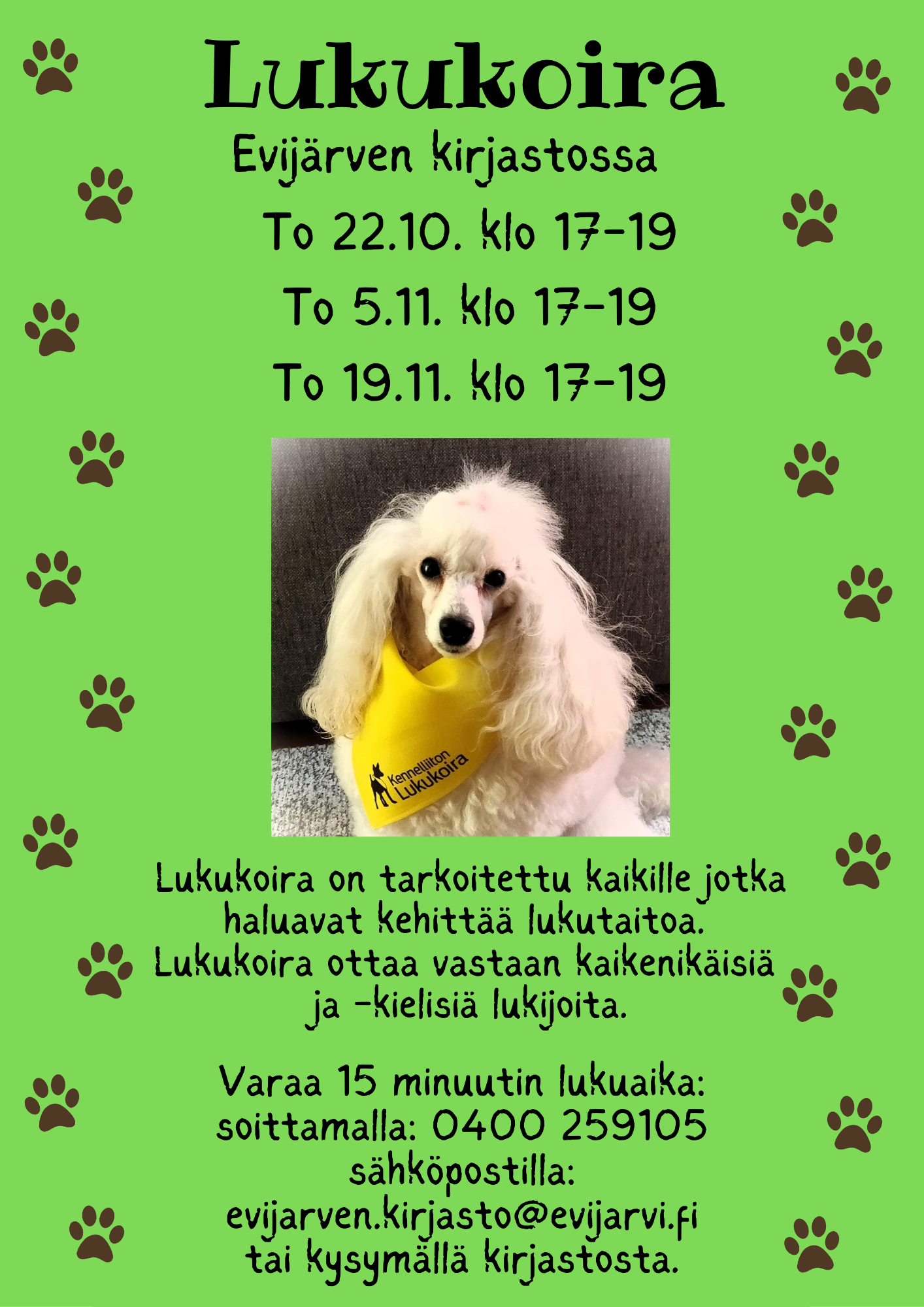 Lukukoira marraskuu