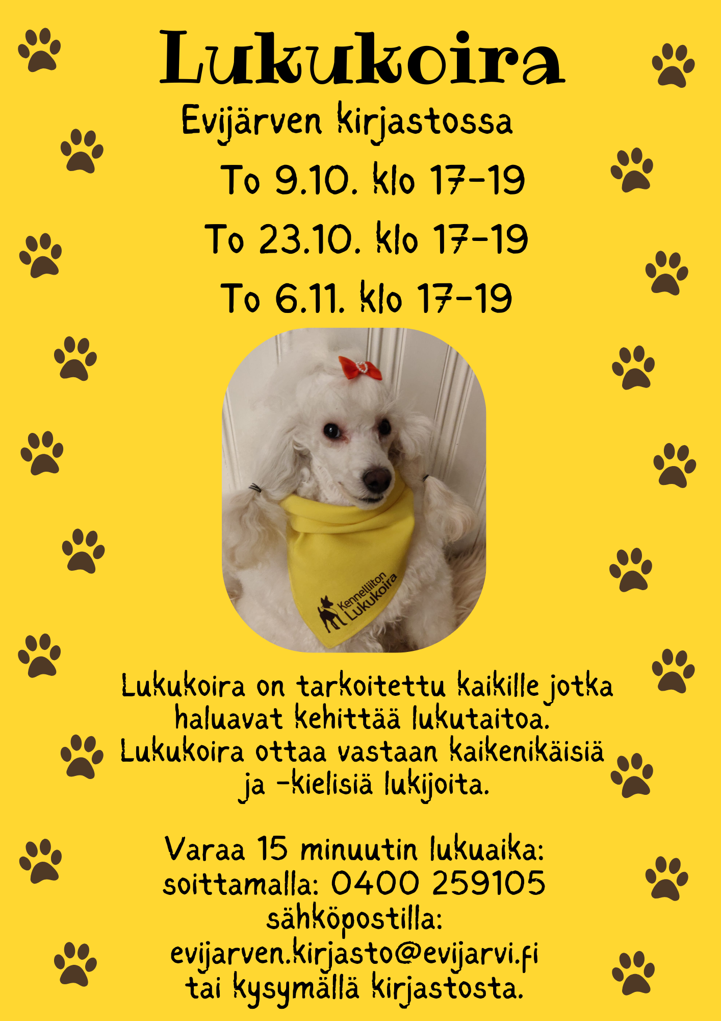 Lukukoira lokakuu