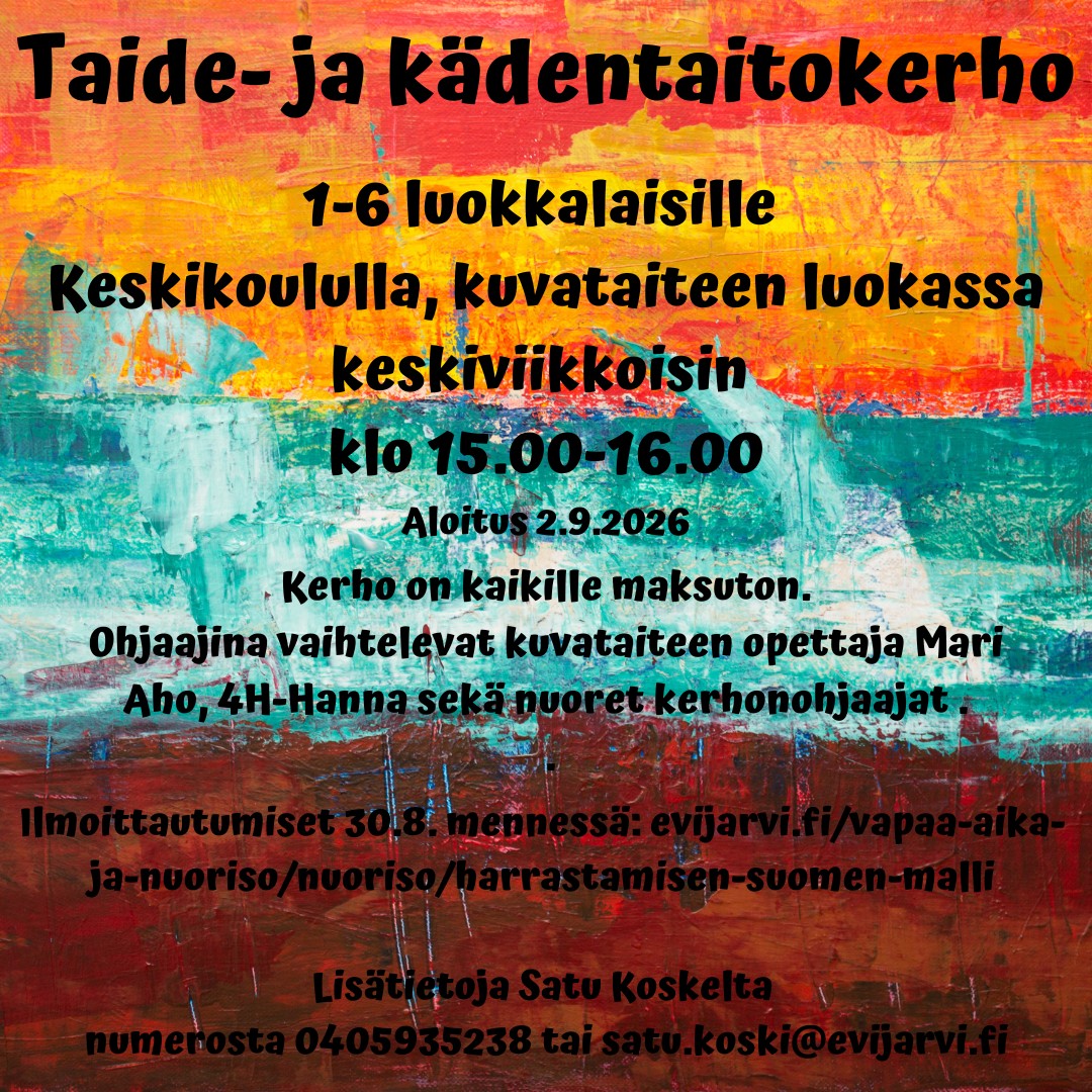 Kuvataidekerho syksy 2026